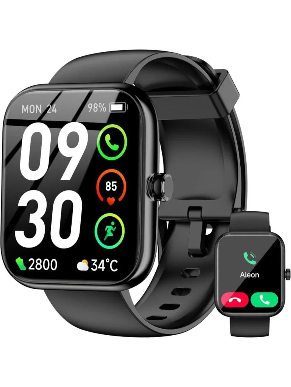 HD Touchscreen Smart Watch with Alexa, Fitness Tracker, Waterproof, 120+ Sports